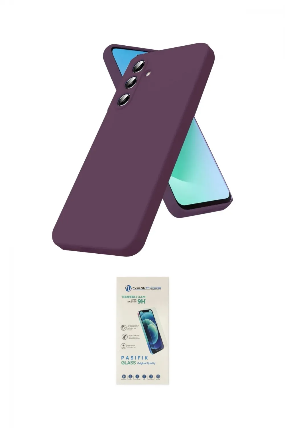 ieg™ Galaxy A37 5G Kılıf Kozmos Yansıma Özel Seri - Şeffaf Pasifik Cam Ekran Koruyucu