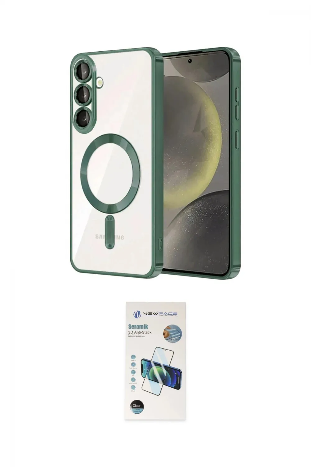 ieg™ Galaxy A37 5G Kılıf Nova Işık Özel Seri - Şeffaf 3D Antistatik Seramik Nano Ekran Koruyucu
