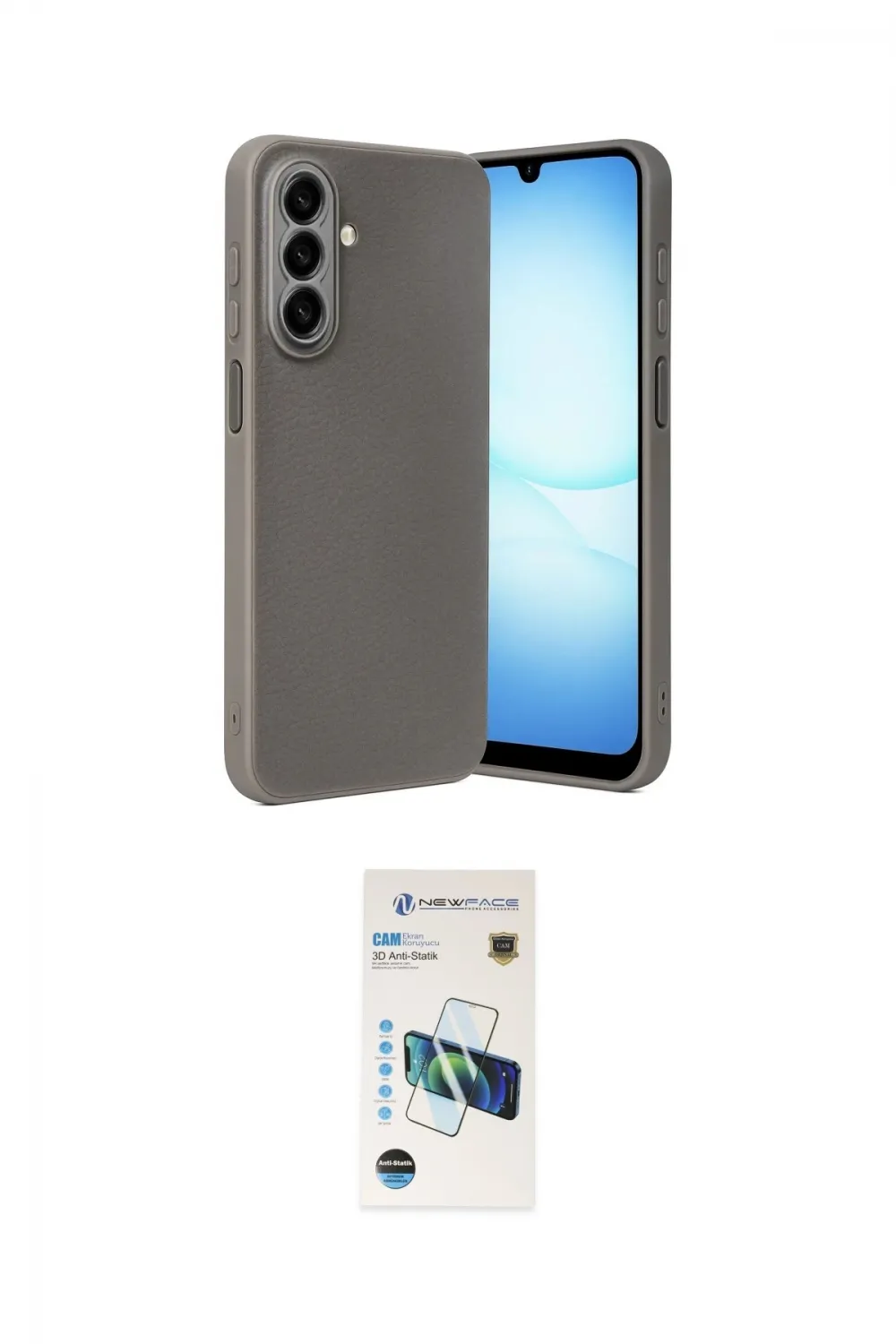 ieg™ Galaxy A37 5G Kılıf Nova Işık - Şeffaf 3D Antistatik Cam Ekran Koruyucu
