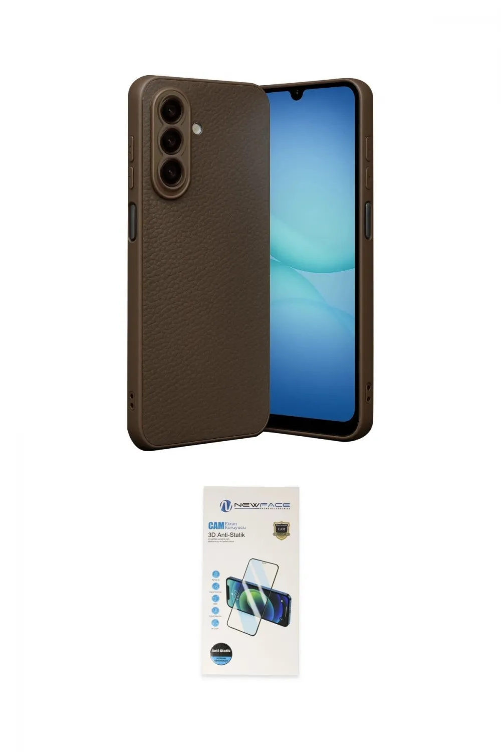 ieg™ Galaxy A37 5G Kılıf Nova Işık - Şeffaf 3D Antistatik Cam Ekran Koruyucu