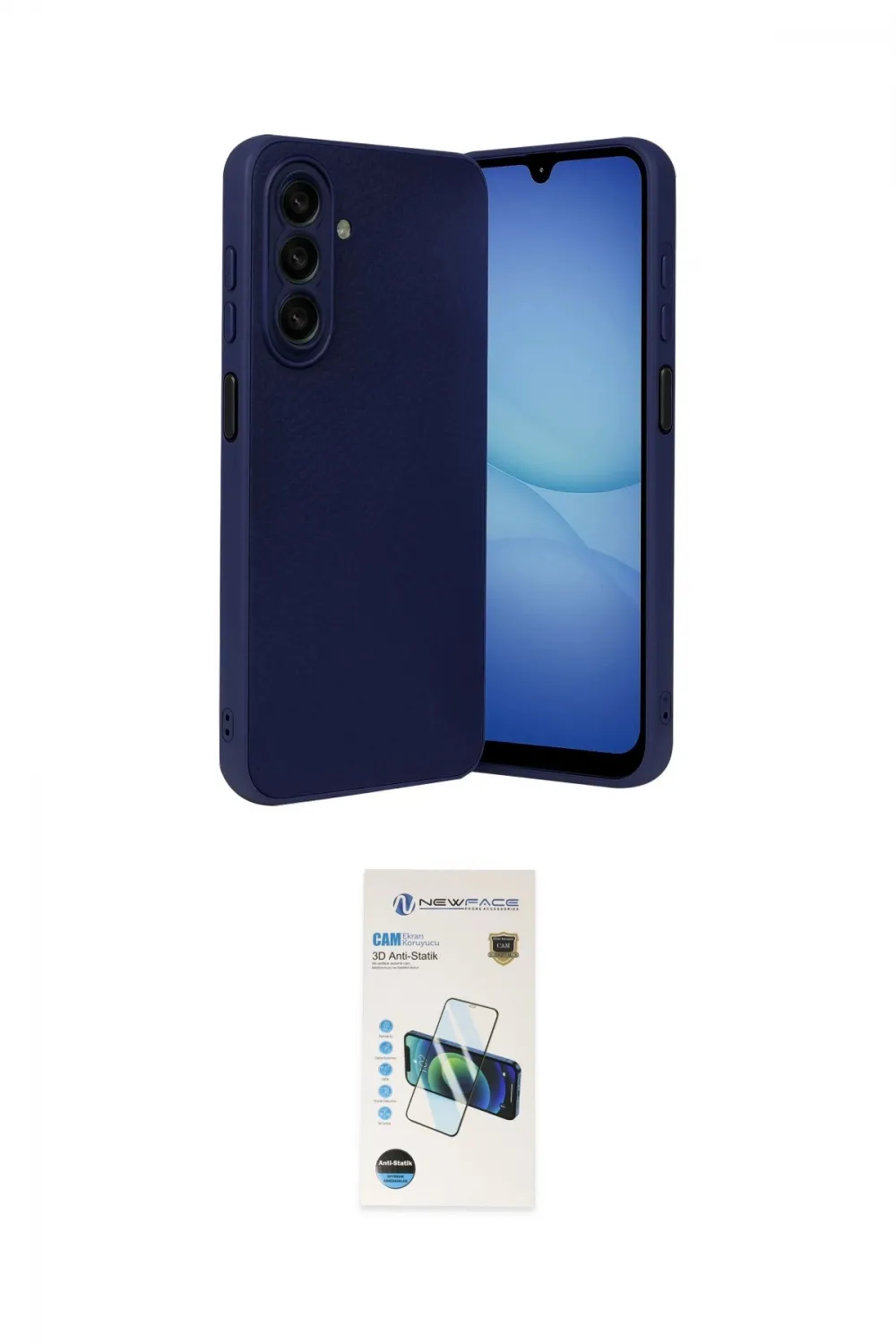 ieg™ Galaxy A37 5G Kılıf Nova Işık - Şeffaf 3D Antistatik Cam Ekran Koruyucu
