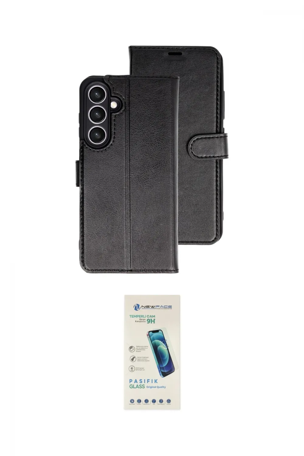ieg™ Galaxy A37 5G Kılıf Siluet Işık Serisi - Şeffaf Pasifik Cam Ekran Koruyucu