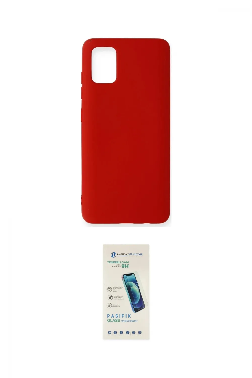 ieg™ Galaxy A51 Kılıf Ahenk Serisi - Şeffaf Pasifik Cam Ekran Koruyucu