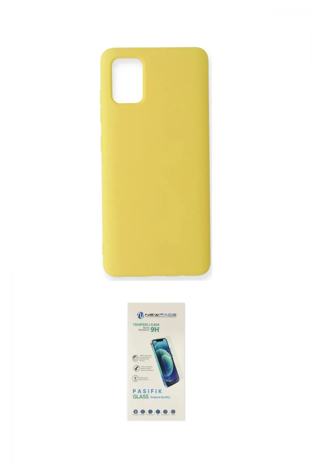 ieg™ Galaxy A51 Kılıf Ahenk Serisi - Şeffaf Pasifik Cam Ekran Koruyucu