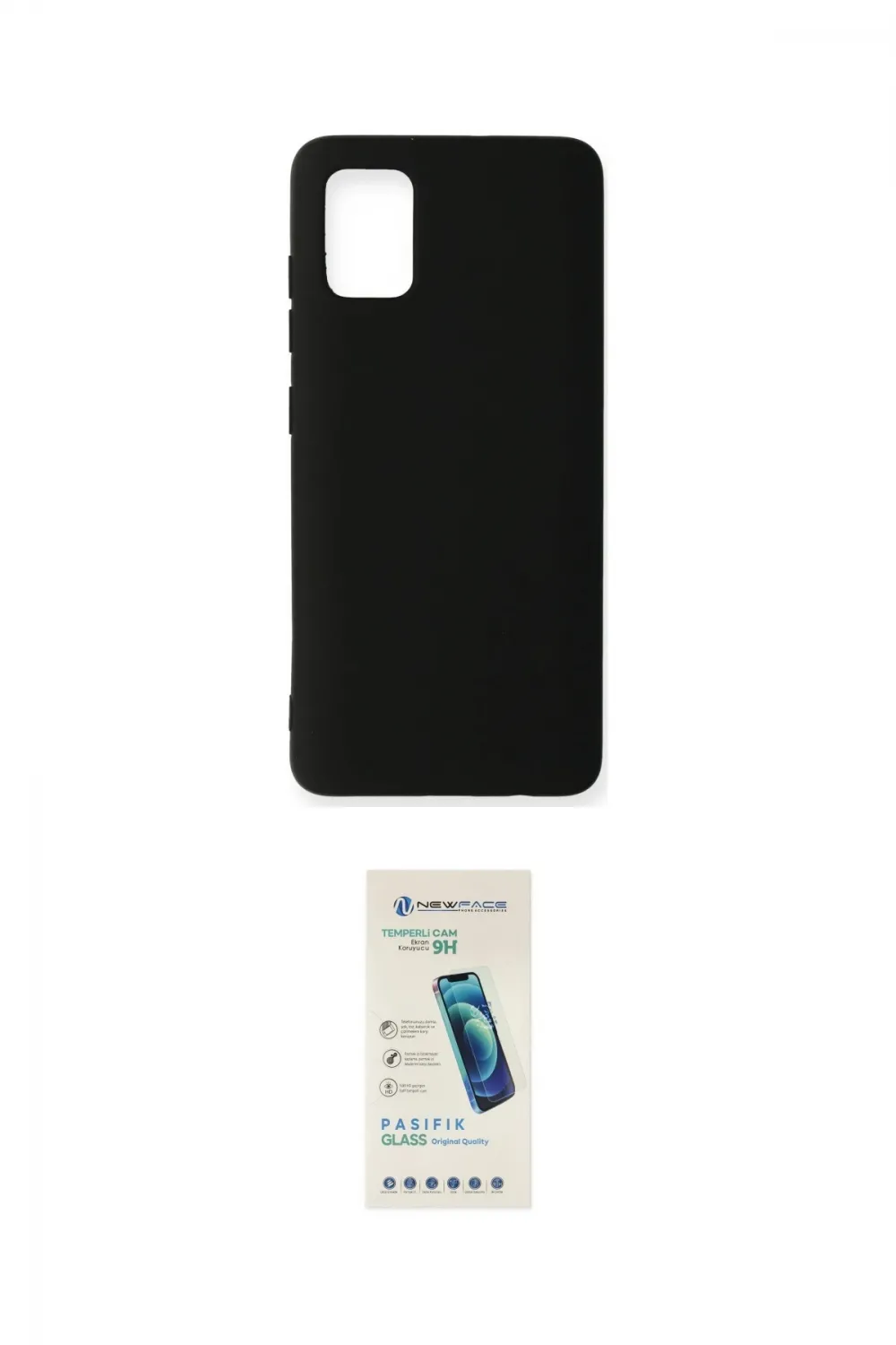 ieg™ Galaxy A51 Kılıf Ahenk Serisi - Şeffaf Pasifik Cam Ekran Koruyucu