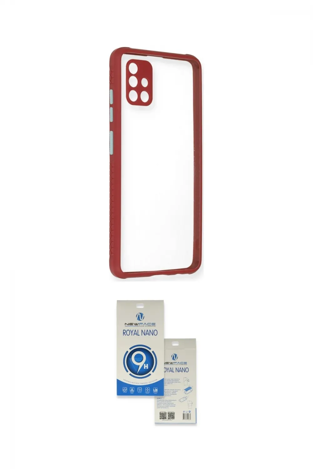 ieg™ Galaxy A51 Kılıf Nova Asil Özel Seri - Şeffaf Royal Nano Ekran Koruyucu