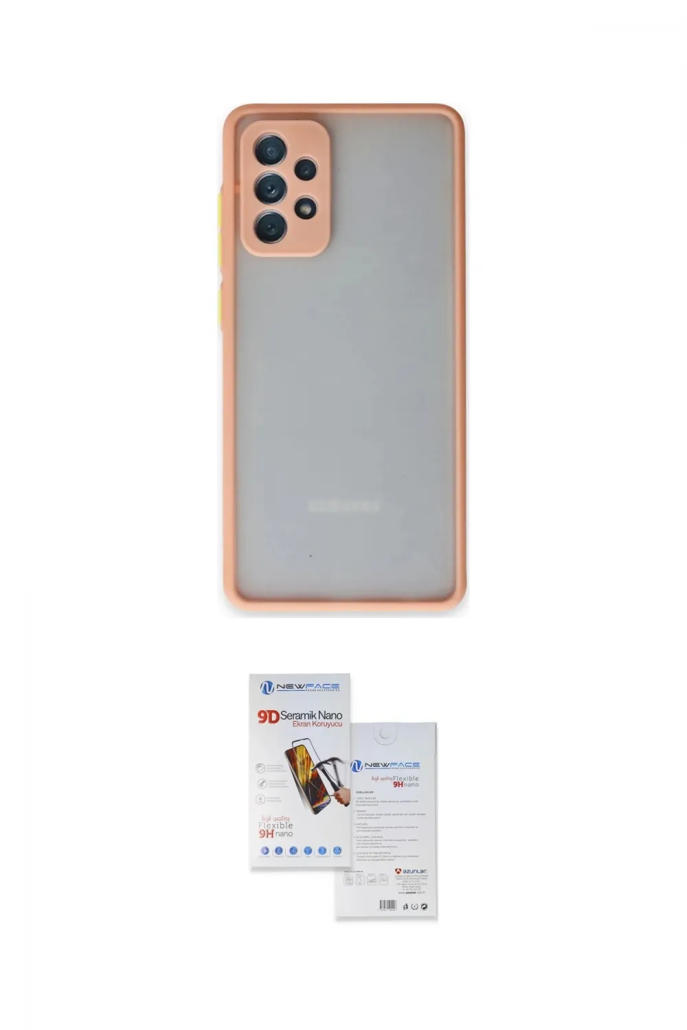 ieg™ Galaxy A52 Kılıf Ahenk Çizgi Serisi - Siyah Seramik Nano Ekran Koruyucu