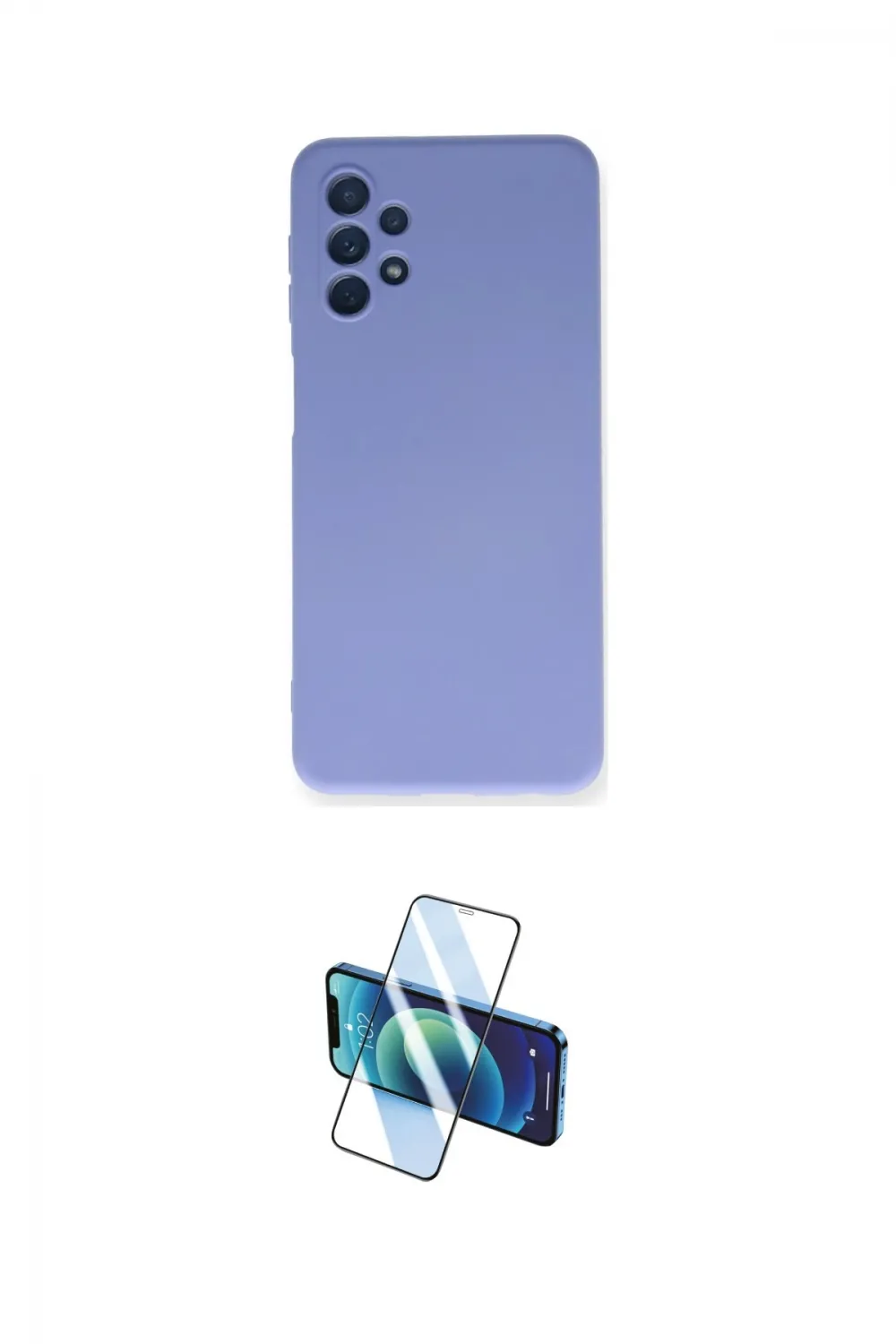 ieg™ Galaxy A52 Kılıf Ahenk Serisi - Siyah 3D Antistatik Cam Ekran Koruyucu