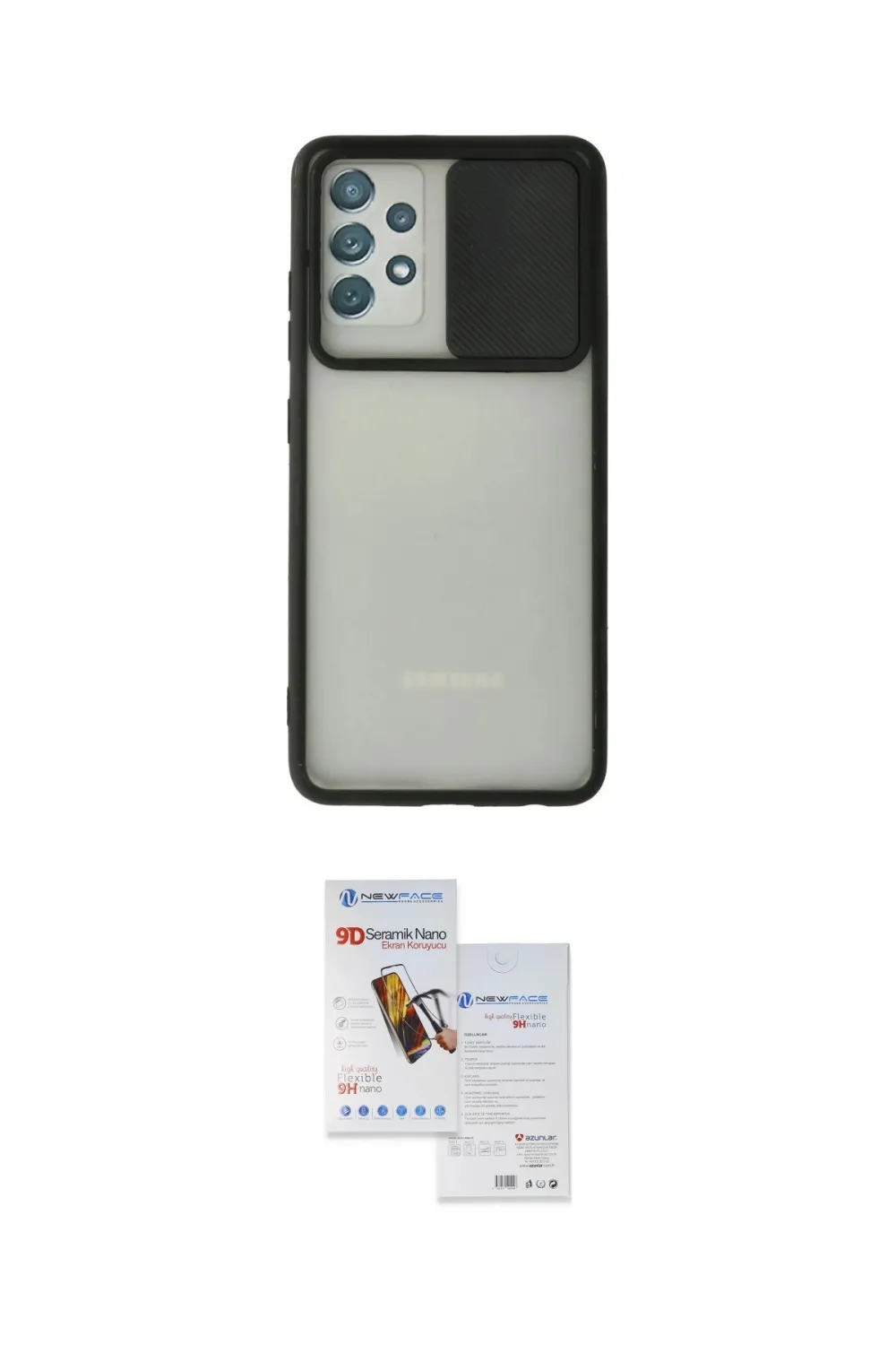 ieg™ Galaxy A52 Kılıf Vadi Çizgi - Siyah Seramik Nano Ekran Koruyucu