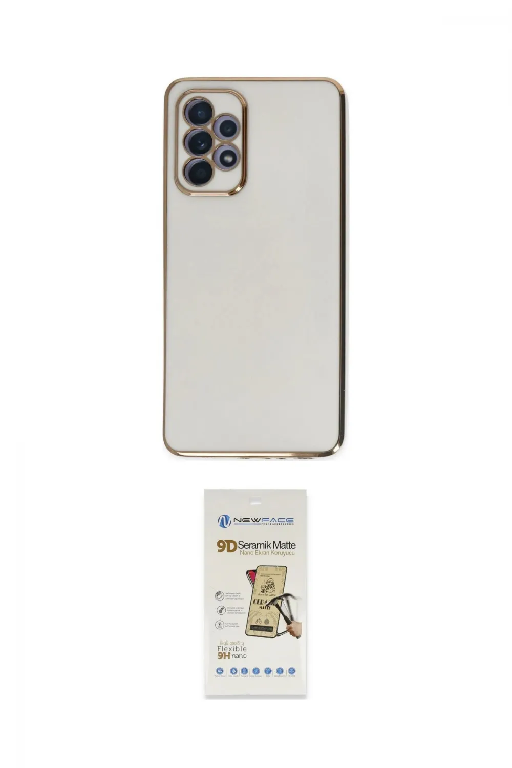 ieg™ Galaxy A52 Kılıf Yankı Serisi - Siyah Mat Seramik Nano Ekran Koruyucu