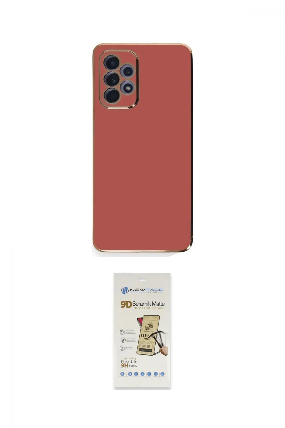 ieg™ Galaxy A52 Kılıf Yankı Serisi - Siyah Mat Seramik Nano Ekran Koruyucu