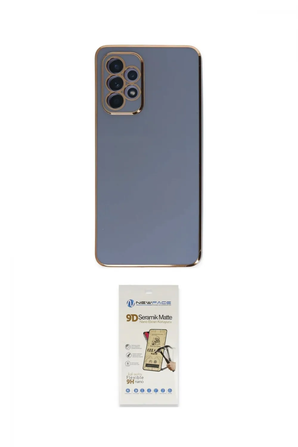 ieg™ Galaxy A52 Kılıf Yankı Serisi - Siyah Mat Seramik Nano Ekran Koruyucu