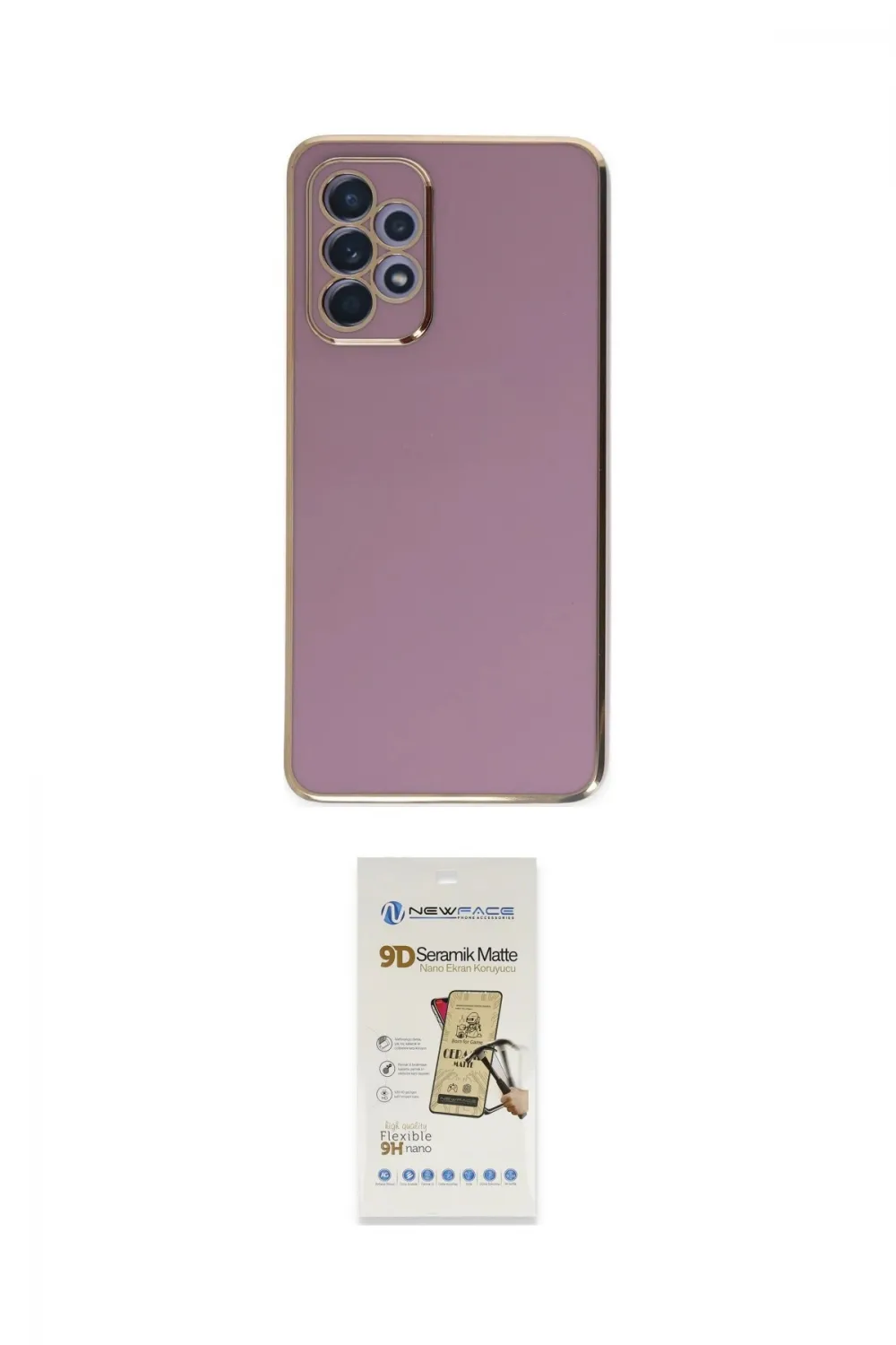 ieg™ Galaxy A52 Kılıf Yankı Serisi - Siyah Mat Seramik Nano Ekran Koruyucu