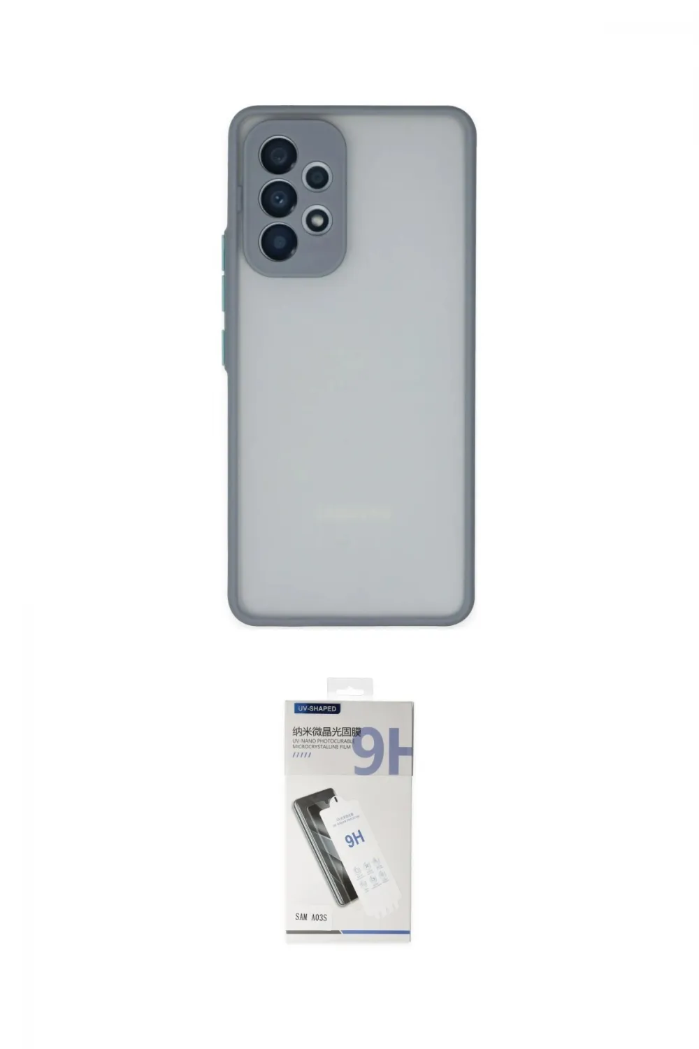 ieg™ Galaxy A53 5G Kılıf Ahenk Çizgi Serisi - Şeffaf Uv Polymer Nano Ekran Koruyucu