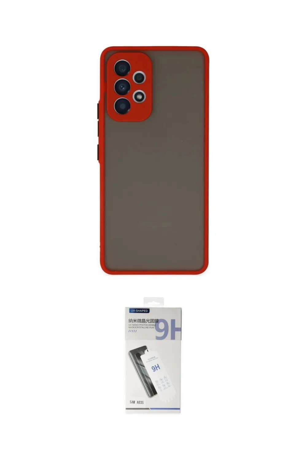ieg™ Galaxy A53 5G Kılıf Ahenk Çizgi Serisi - Şeffaf Uv Polymer Nano Ekran Koruyucu