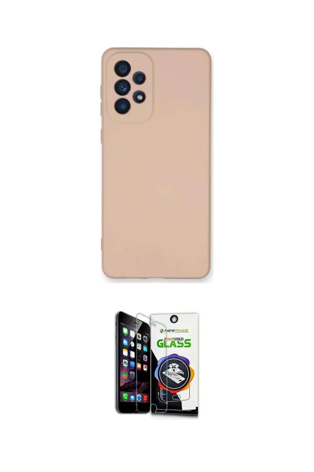 ieg™ Galaxy A53 5G Kılıf Ahenk Serisi - Şeffaf Temperli Cam Ekran Koruyucu
