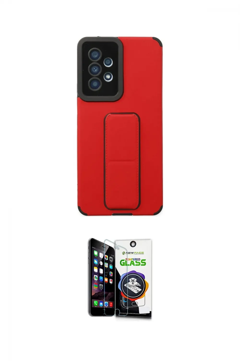 ieg™ Galaxy A53 5G Kılıf Çekirdek Yansıma - Şeffaf Temperli Cam Ekran Koruyucu