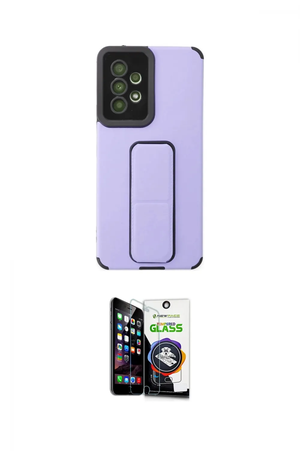ieg™ Galaxy A53 5G Kılıf Çekirdek Yansıma - Şeffaf Temperli Cam Ekran Koruyucu