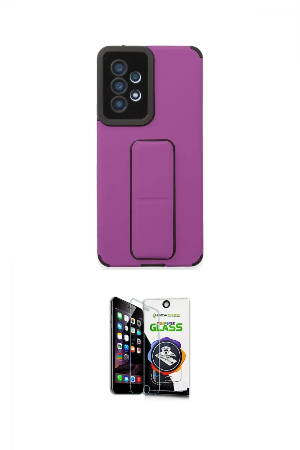 ieg™ Galaxy A53 5G Kılıf Çekirdek Yansıma - Şeffaf Temperli Cam Ekran Koruyucu