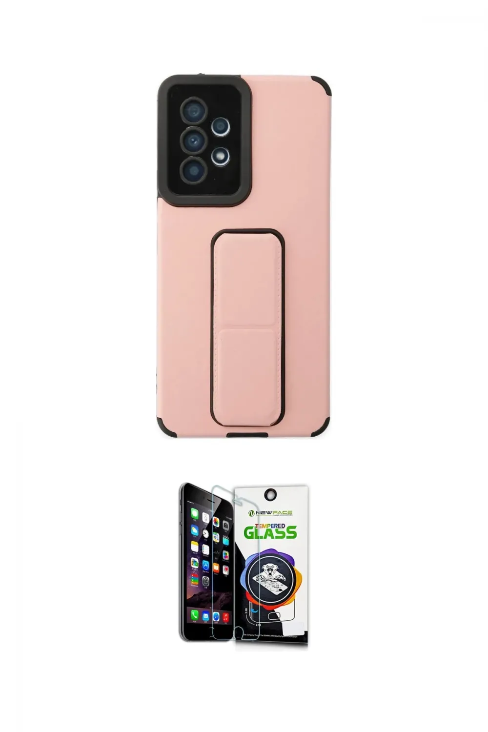 ieg™ Galaxy A53 5G Kılıf Çekirdek Yansıma - Şeffaf Temperli Cam Ekran Koruyucu