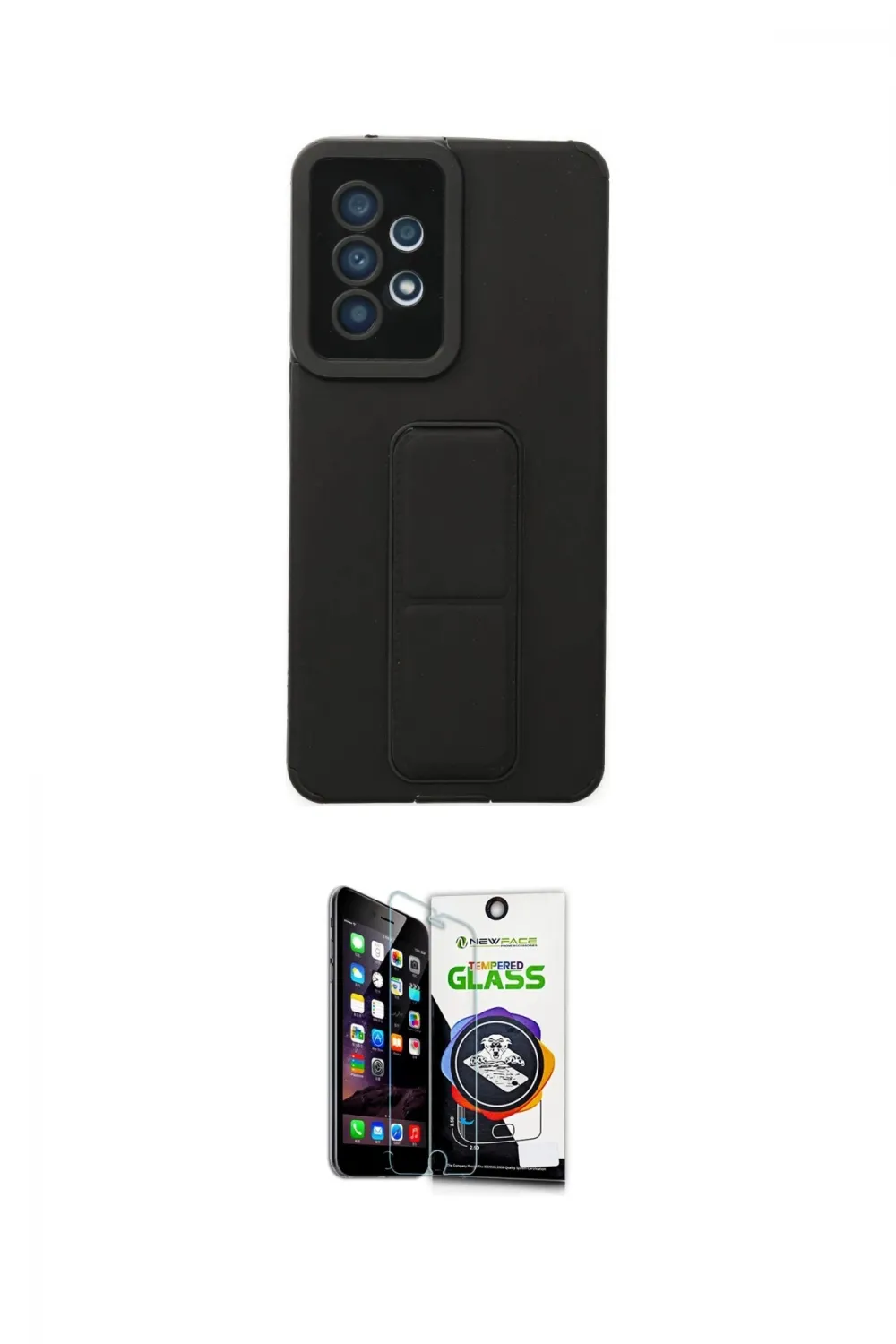 ieg™ Galaxy A53 5G Kılıf Çekirdek Yansıma - Şeffaf Temperli Cam Ekran Koruyucu