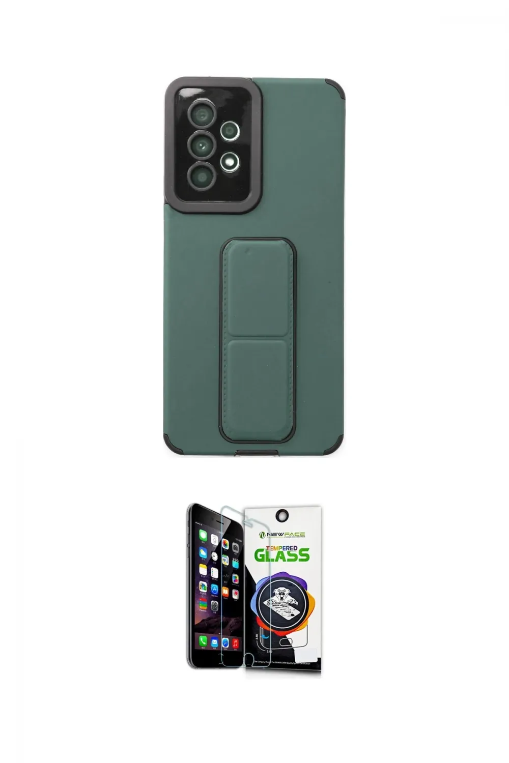 ieg™ Galaxy A53 5G Kılıf Çekirdek Yansıma - Şeffaf Temperli Cam Ekran Koruyucu
