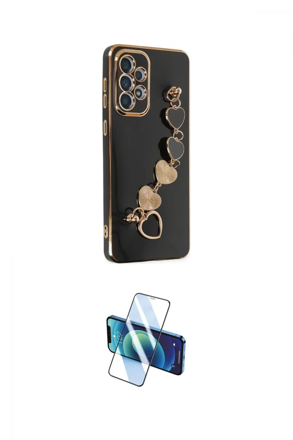ieg™ Galaxy A53 5G Kılıf Nova Işık Prime - Siyah 3D Antistatik Cam Ekran Koruyucu