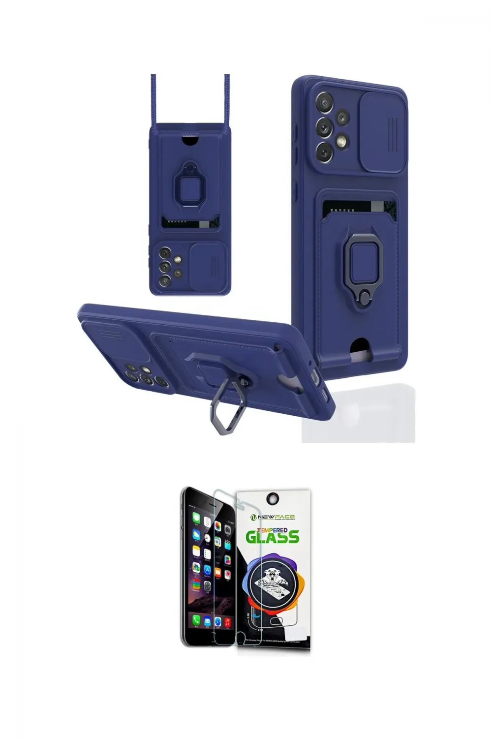 ieg™ Galaxy A53 5G Kılıf Vadi Form Prime - Şeffaf Temperli Cam Ekran Koruyucu