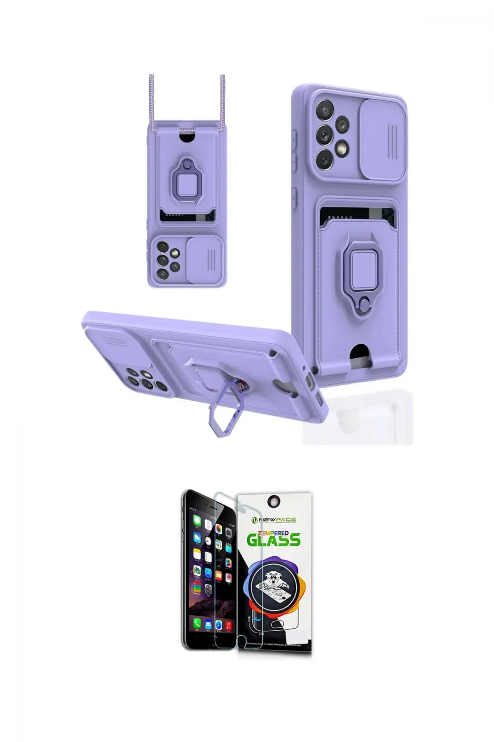 ieg™ Galaxy A53 5G Kılıf Vadi Form Prime - Şeffaf Temperli Cam Ekran Koruyucu