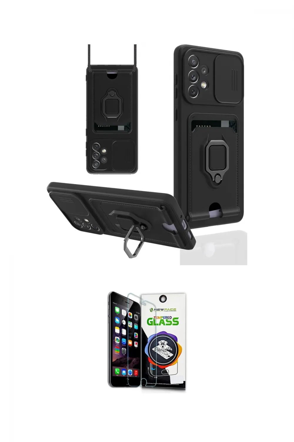 ieg™ Galaxy A53 5G Kılıf Vadi Form Prime - Şeffaf Temperli Cam Ekran Koruyucu
