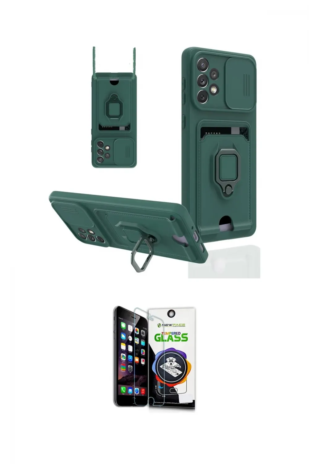 ieg™ Galaxy A53 5G Kılıf Vadi Form Prime - Şeffaf Temperli Cam Ekran Koruyucu