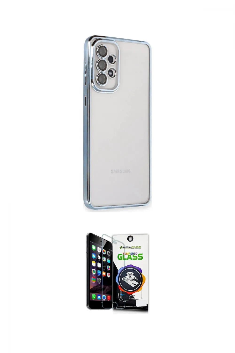 ieg™ Galaxy A53 5G Kılıf Vadi Minimal - Şeffaf Temperli Cam Ekran Koruyucu