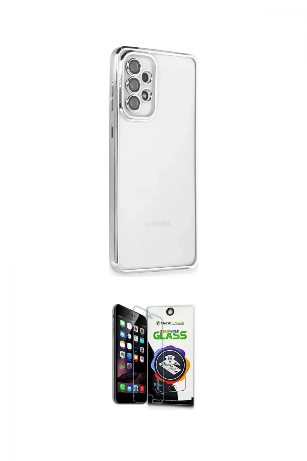 ieg™ Galaxy A53 5G Kılıf Vadi Minimal - Şeffaf Temperli Cam Ekran Koruyucu