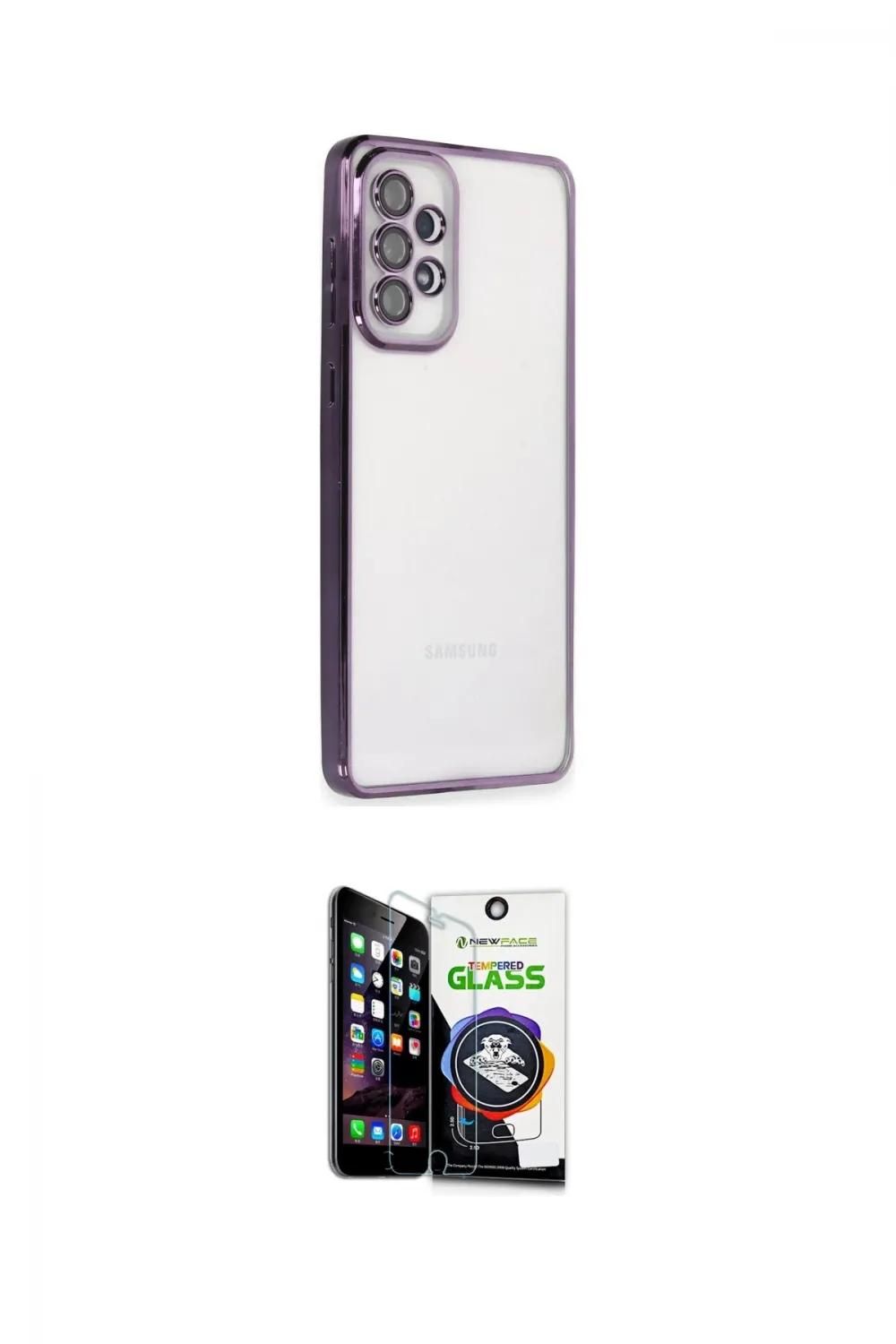ieg™ Galaxy A53 5G Kılıf Vadi Minimal - Şeffaf Temperli Cam Ekran Koruyucu