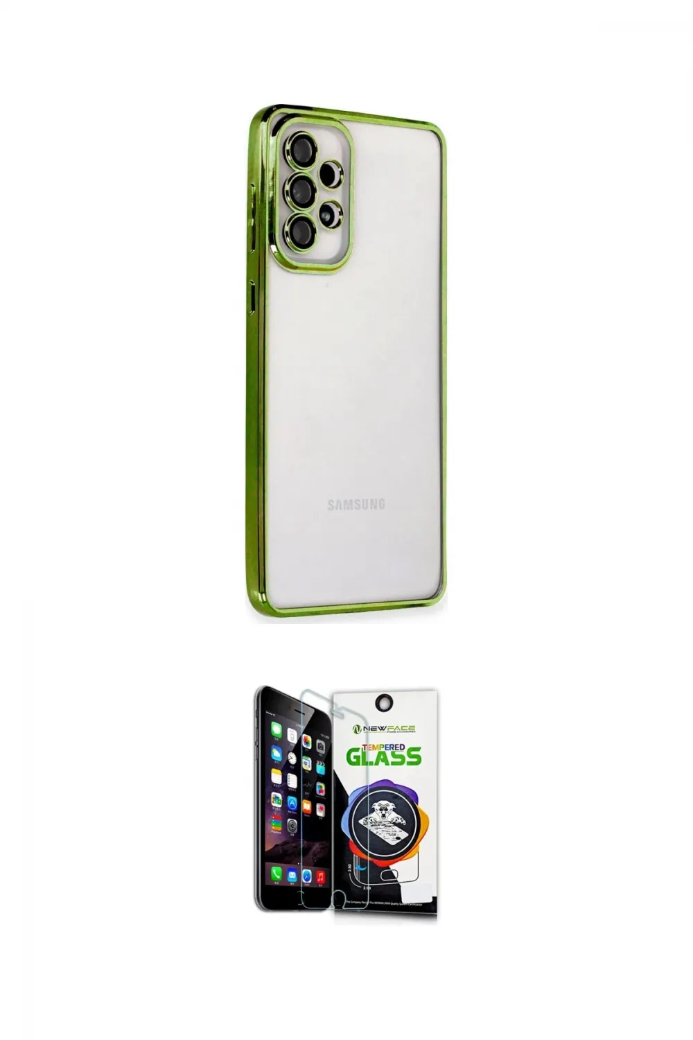 ieg™ Galaxy A53 5G Kılıf Vadi Minimal - Şeffaf Temperli Cam Ekran Koruyucu