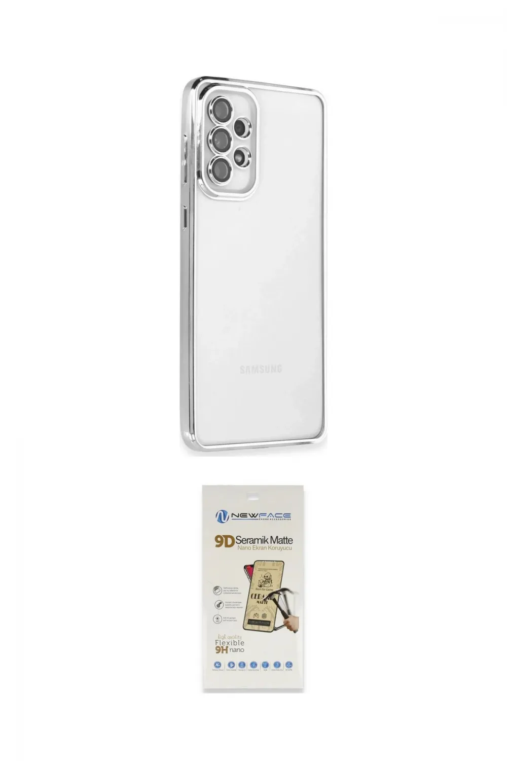 ieg™ Galaxy A53 5G Kılıf Vadi Minimal - Siyah Mat Seramik Nano Ekran Koruyucu
