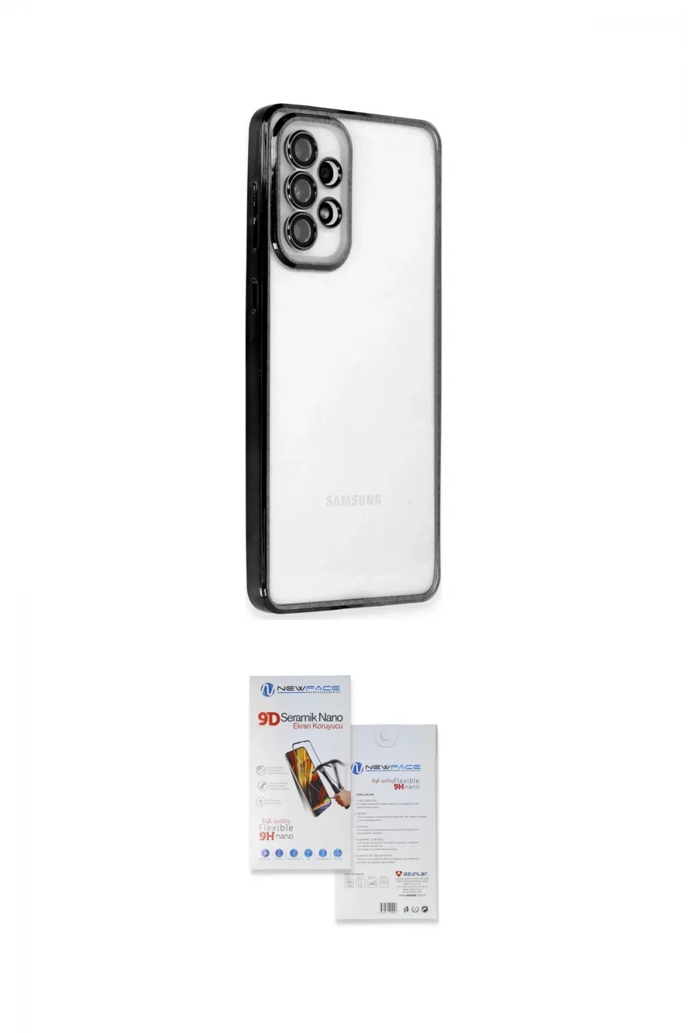 ieg™ Galaxy A53 5G Kılıf Vadi Minimal - Siyah Seramik Nano Ekran Koruyucu