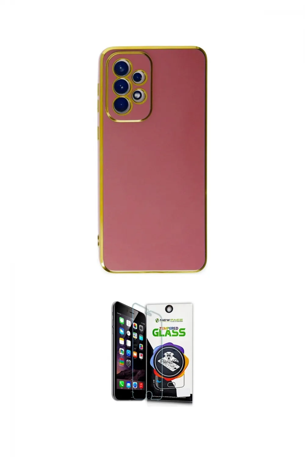 ieg™ Galaxy A53 5G Kılıf Yankı Serisi - Şeffaf Temperli Cam Ekran Koruyucu