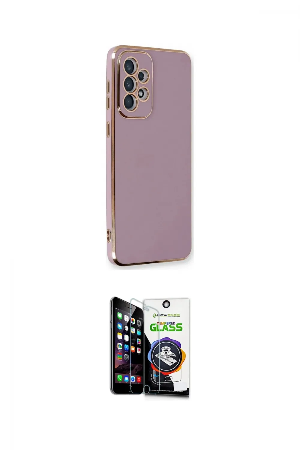 ieg™ Galaxy A53 5G Kılıf Yankı Serisi - Şeffaf Temperli Cam Ekran Koruyucu