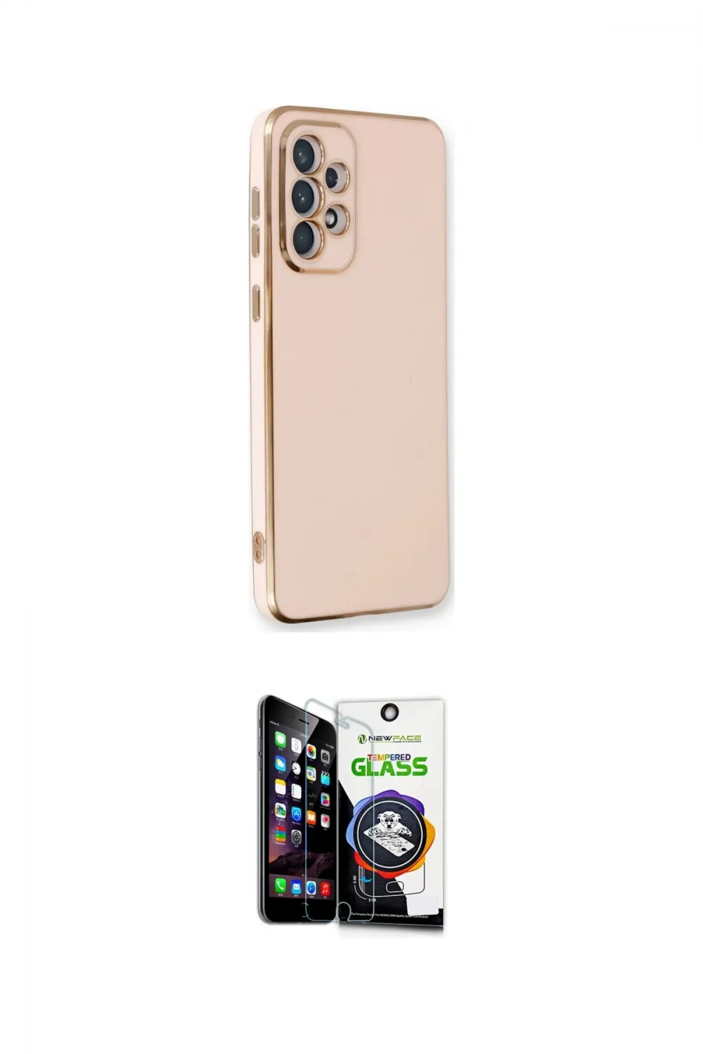 ieg™ Galaxy A53 5G Kılıf Yankı Serisi - Şeffaf Temperli Cam Ekran Koruyucu