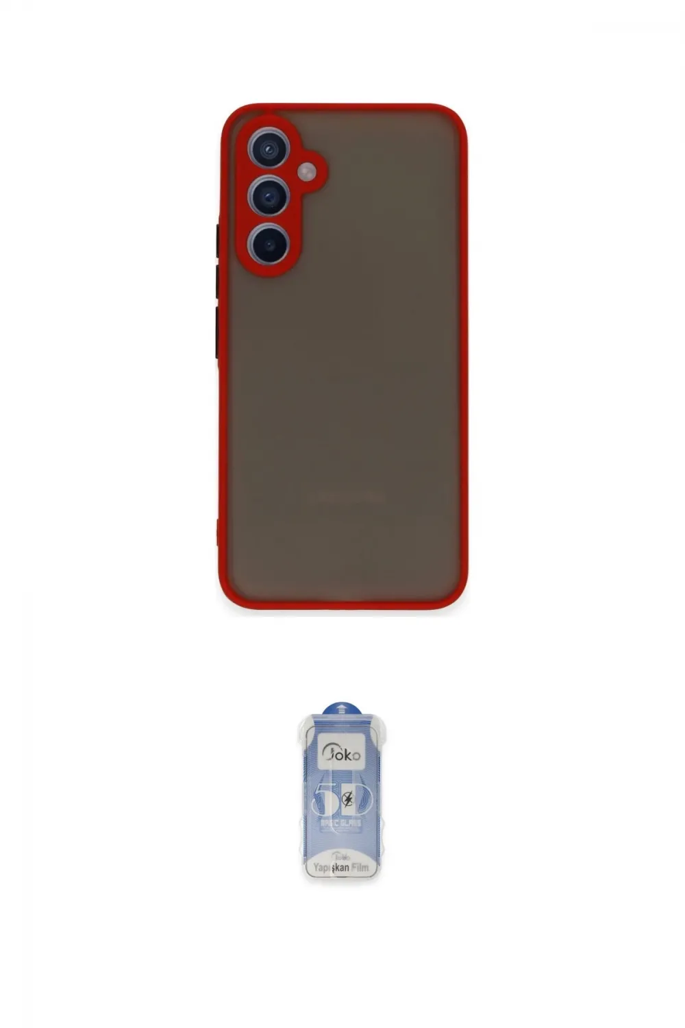 ieg™ Galaxy A54 5G Kılıf Ahenk Çizgi Serisi - Siyah Joko Magic 5D Cam