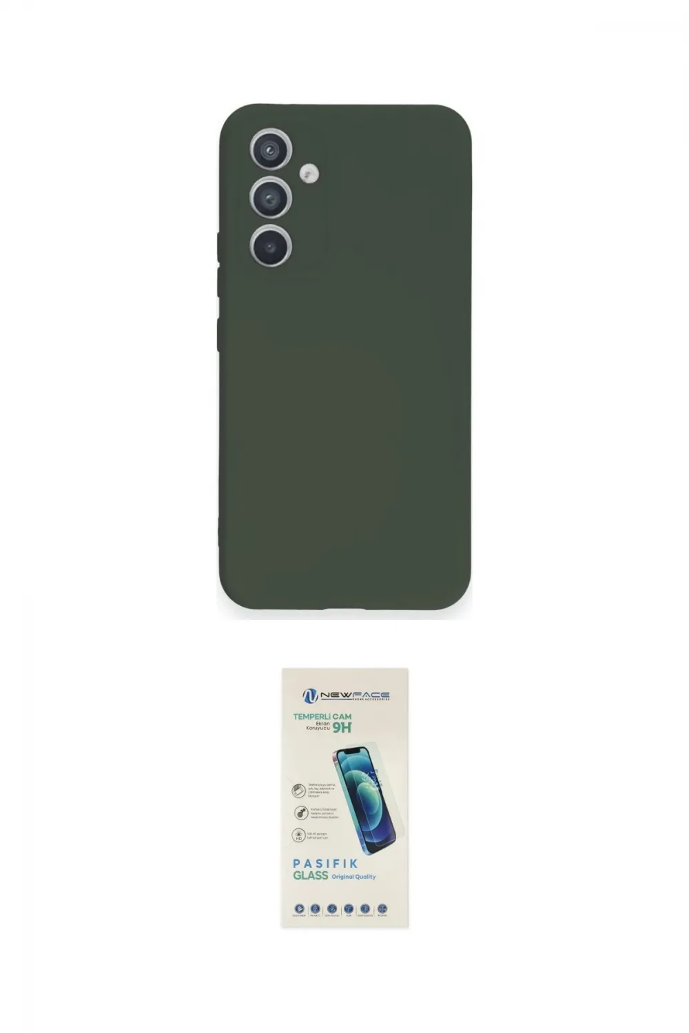 ieg™ Galaxy A54 5G Kılıf Ahenk Serisi - Şeffaf Pasifik Cam Ekran Koruyucu