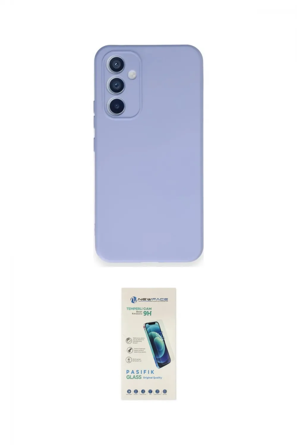 ieg™ Galaxy A54 5G Kılıf Ahenk Serisi - Şeffaf Pasifik Cam Ekran Koruyucu