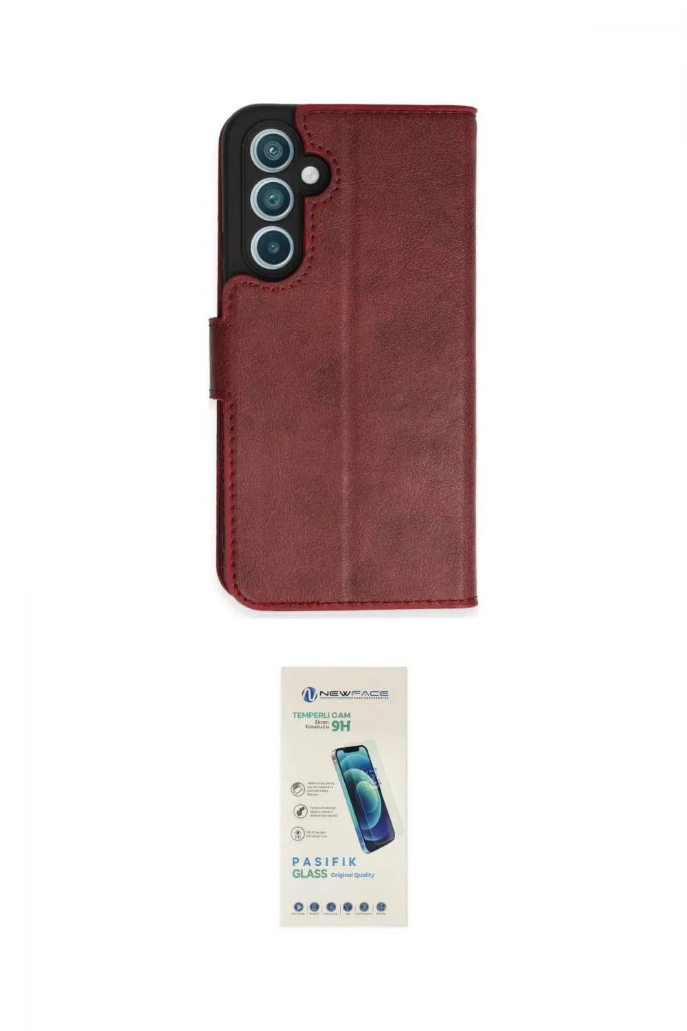 ieg™ Galaxy A54 5G Kılıf Siluet Işık Serisi - Şeffaf Pasifik Cam Ekran Koruyucu