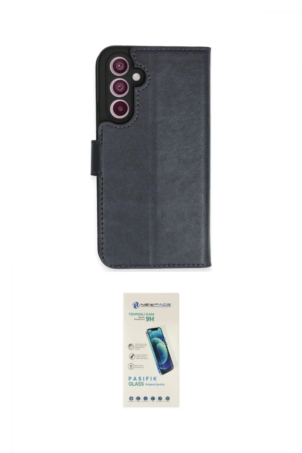 ieg™ Galaxy A54 5G Kılıf Siluet Işık Serisi - Şeffaf Pasifik Cam Ekran Koruyucu