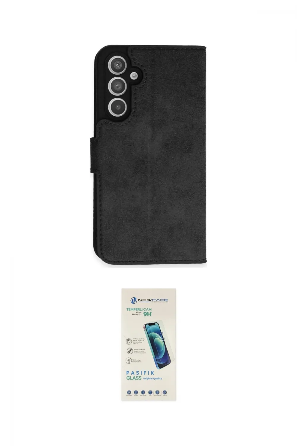 ieg™ Galaxy A54 5G Kılıf Siluet Işık Serisi - Şeffaf Pasifik Cam Ekran Koruyucu