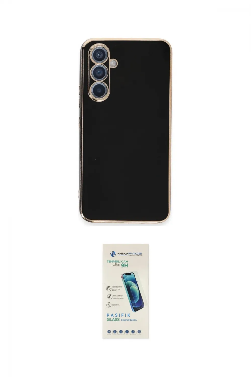 ieg™ Galaxy A54 5G Kılıf Yankı Serisi - Şeffaf Pasifik Cam Ekran Koruyucu