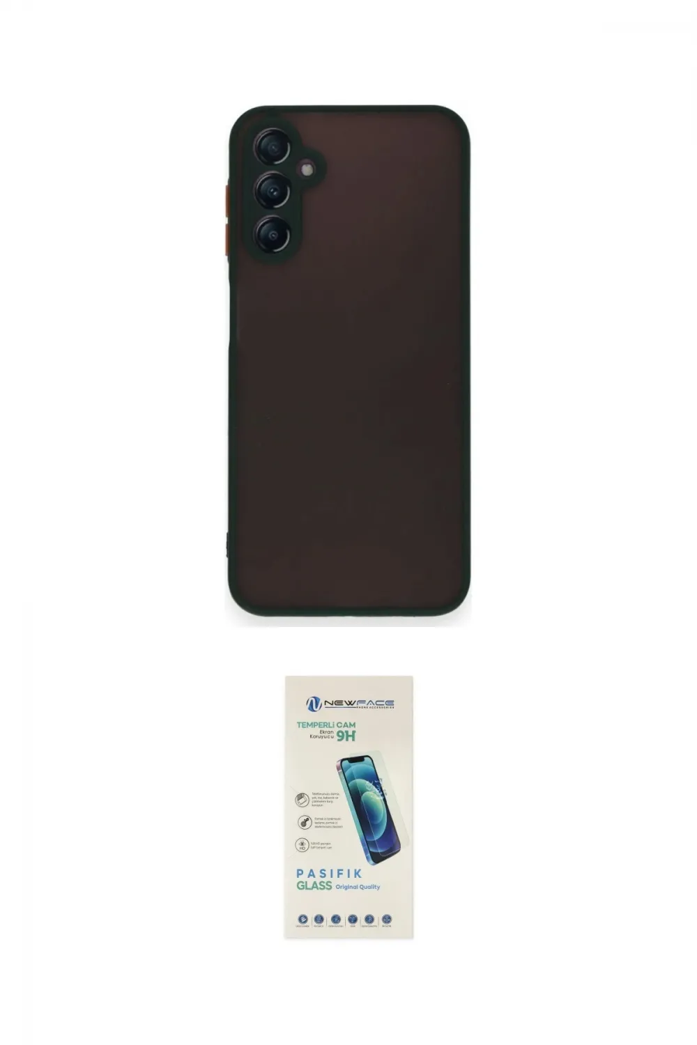 ieg™ Galaxy A55 5G Kılıf Ahenk Çizgi Serisi - Şeffaf Pasifik Cam Ekran Koruyucu