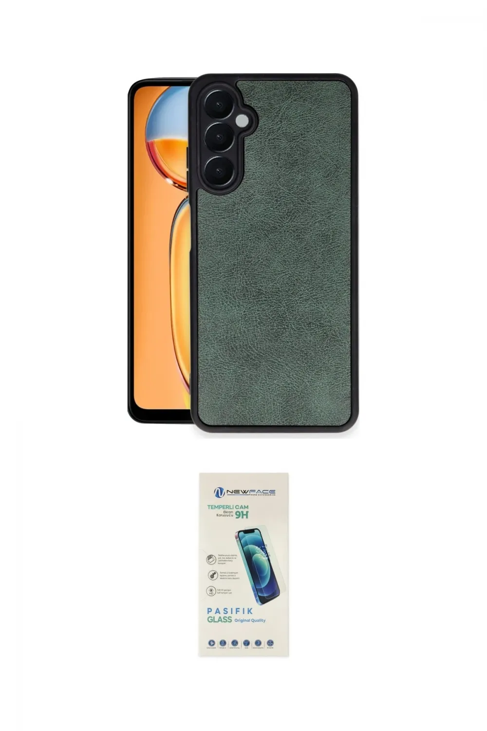 ieg™ Galaxy A55 5G Kılıf Kıvılcım Işık Serisi - Şeffaf Pasifik Cam Ekran Koruyucu
