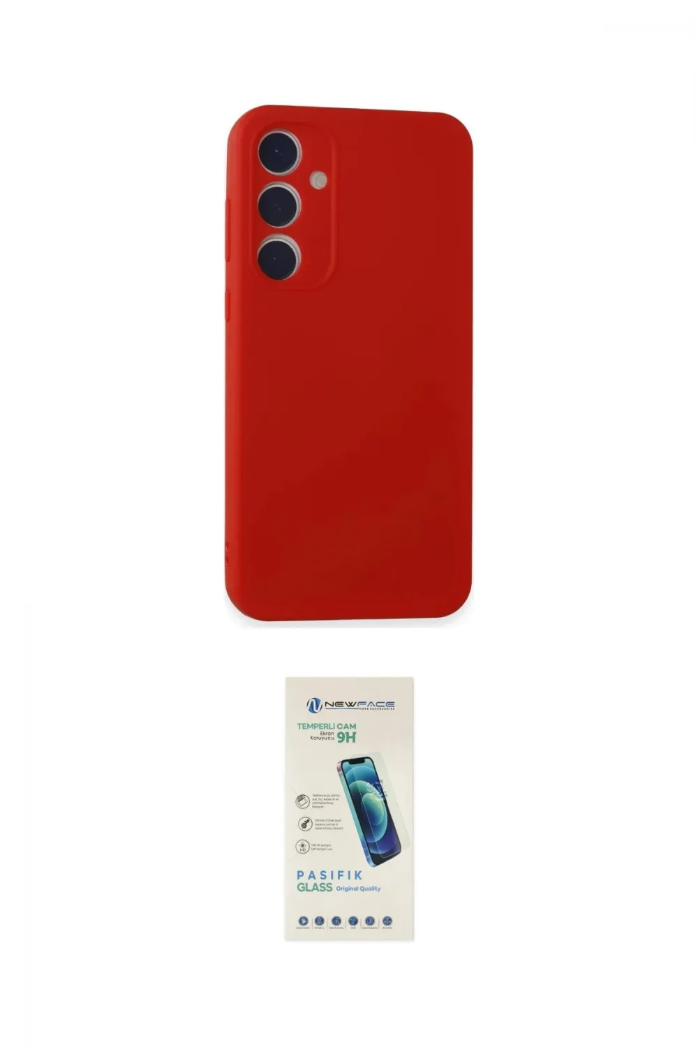 ieg™ Galaxy A55 5G Kılıf Kozmos Yansıma Özel Seri - Şeffaf Pasifik Cam Ekran Koruyucu
